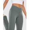 imageCRZ YOGA Butterluxe Crossover Flare Leggings 293133quot  High Waist V Cross Bootcut Bell Bottoms Yoga Pants for WomenGrey Sage