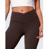 imageCRZ YOGA Butterluxe Crossover Flare Leggings 293133quot  High Waist V Cross Bootcut Bell Bottoms Yoga Pants for WomenHot Fudge Brown