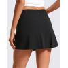 imageCRZ YOGA Butterluxe High Waisted Tennis Skirts for Women  Mini Lined A Line Golf Casual Skort with Inner PocketsBlack