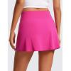 imageCRZ YOGA Butterluxe High Waisted Tennis Skirts for Women  Mini Lined A Line Golf Casual Skort with Inner PocketsHibiscus Purple