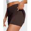 imageCRZ YOGA Butterluxe High Waisted Tennis Skirts for Women  Mini Lined A Line Golf Casual Skort with Inner PocketsHot Fudge Brown