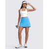 imageCRZ YOGA Butterluxe High Waisted Tennis Skirts for Women  Mini Lined A Line Golf Casual Skort with Inner PocketsKayak Blue