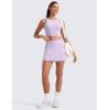 imageCRZ YOGA Butterluxe High Waisted Tennis Skirts for Women  Mini Lined A Line Golf Casual Skort with Inner PocketsLilac Air
