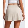 imageCRZ YOGA Butterluxe High Waisted Tennis Skirts for Women  Mini Lined A Line Golf Casual Skort with Inner PocketsMojave Tan