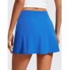 imageCRZ YOGA Butterluxe High Waisted Tennis Skirts for Women  Mini Lined A Line Golf Casual Skort with Inner PocketsSparkle Blue