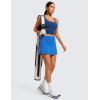 imageCRZ YOGA Butterluxe High Waisted Tennis Skirts for Women  Mini Lined A Line Golf Casual Skort with Inner PocketsSparkle Blue