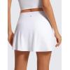imageCRZ YOGA Butterluxe High Waisted Tennis Skirts for Women  Mini Lined A Line Golf Casual Skort with Inner PocketsWhite