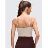 imageCRZ YOGA Butterluxe Soft Double Lined Cami Tank Tops for Women  Yoga Casual Going Out Crop Square Neck Sleeveless ShirtsMojave Tan