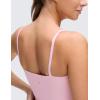 imageCRZ YOGA Butterluxe Soft Double Lined Cami Tank Tops for Women  Yoga Casual Going Out Crop Square Neck Sleeveless ShirtsPink Peony