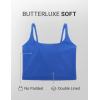imageCRZ YOGA Butterluxe Soft Double Lined Cami Tank Tops for Women  Yoga Casual Going Out Crop Square Neck Sleeveless ShirtsWaves Blue