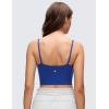 imageCRZ YOGA Butterluxe Soft Double Lined Cami Tank Tops for Women  Yoga Casual Going Out Crop Square Neck Sleeveless ShirtsWaves Blue