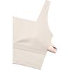 imageCRZ YOGA Butterluxe Square Neck Crop Tank Tops for Women  Workout Longline Sports Bras Padded Yoga CamisoleMojave Tan