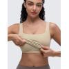imageCRZ YOGA Butterluxe Square Neck Crop Tank Tops for Women  Workout Longline Sports Bras Padded Yoga CamisoleOak