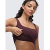 imageCRZ YOGA Butterluxe Square Neck Crop Tank Tops for Women  Workout Longline Sports Bras Padded Yoga CamisoleRipe Plum