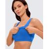 imageCRZ YOGA Butterluxe Square Neck Crop Tank Tops for Women  Workout Longline Sports Bras Padded Yoga CamisoleSparkle Blue