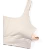 imageCRZ YOGA Butterluxe U Back Longline Sports Bras for Women  Scoop Neck Padded Yoga Workout Crop Top with Built in PadsMojave Tan