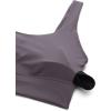 imageCRZ YOGA Butterluxe U Back Longline Sports Bras for Women  Scoop Neck Padded Yoga Workout Crop Top with Built in PadsTornado Grey