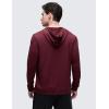 imageCRZ YOGA Cloud Jersey Pullover Hoodies for Men  Casual Workout Long Sleeve Basic Hooded Sweatshirts with PocketRed Merlot