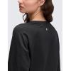 imageCRZ YOGA Cloud Jersey Pullover Sweatshirt for Women Long Sleeve Soft Casual Crewneck Tops Basic Workout Fall ShirtsBlack