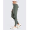 imageCRZ YOGA Fleece Lined Leggings 28  Thermal Casual Lounge Workout Yoga Womens Full Length Pants Winter WarmGrey Sage