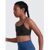 imageCRZ YOGA Girls Butterluxe Y Back Sports Bra  Yoga Athletic Casual Tops Scoop Neck Spaghetti Strap Padded Crop Kids TeenBlack