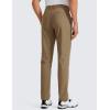 imageCRZ YOGA Mens All Day Comfy Golf Pants  28quot30quot32quot34quot36quot Quick Dry Lightweight Work Casual Trousers with PocketsArtifact Brown