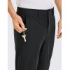 imageCRZ YOGA Mens All Day Comfy Golf Pants  28quot30quot32quot34quot36quot Quick Dry Lightweight Work Casual Trousers with PocketsBlack