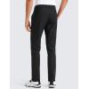 imageCRZ YOGA Mens All Day Comfy Golf Pants  28quot30quot32quot34quot36quot Quick Dry Lightweight Work Casual Trousers with PocketsBlack