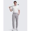 imageCRZ YOGA Mens All Day Comfy Golf Pants  28quot30quot32quot34quot36quot Quick Dry Lightweight Work Casual Trousers with PocketsDark Chrome