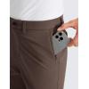 imageCRZ YOGA Mens All Day Comfy Golf Pants  28quot30quot32quot34quot36quot Quick Dry Lightweight Work Casual Trousers with PocketsDark Mocha