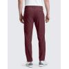 imageCRZ YOGA Mens All Day Comfy Golf Pants  28quot30quot32quot34quot36quot Quick Dry Lightweight Work Casual Trousers with PocketsDark Red