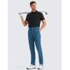 imageCRZ YOGA Mens All Day Comfy Golf Pants  28quot30quot32quot34quot36quot Quick Dry Lightweight Work Casual Trousers with PocketsIron Blue