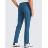 imageCRZ YOGA Mens All Day Comfy Golf Pants  28quot30quot32quot34quot36quot Quick Dry Lightweight Work Casual Trousers with PocketsIron Blue