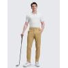 imageCRZ YOGA Mens All Day Comfy Golf Pants  28quot30quot32quot34quot36quot Quick Dry Lightweight Work Casual Trousers with PocketsKhaki Sand