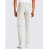 imageCRZ YOGA Mens All Day Comfy Golf Pants  28quot30quot32quot34quot36quot Quick Dry Lightweight Work Casual Trousers with PocketsMilky White Bone