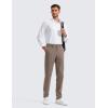 imageCRZ YOGA Mens All Day Comfy Golf Pants  28quot30quot32quot34quot36quot Quick Dry Lightweight Work Casual Trousers with PocketsNomad Grey
