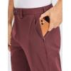 imageCRZ YOGA Mens All Day Comfy Golf Pants  28quot30quot32quot34quot36quot Quick Dry Lightweight Work Casual Trousers with PocketsSaddle Brown
