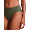 imageCRZ YOGA Mid Waisted Bikini Bottoms for Women  Full Coverage Bathing Suit Swimsuit Basic Swim BriefsDark Olive