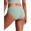 imageCRZ YOGA Mid Waisted Bikini Bottoms for Women  Full Coverage Bathing Suit Swimsuit Basic Swim BriefsGreen Palm Court