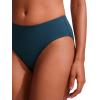imageCRZ YOGA Mid Waisted Bikini Bottoms for Women  Full Coverage Bathing Suit Swimsuit Basic Swim BriefsInsignia Blue