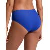 imageCRZ YOGA Mid Waisted Bikini Bottoms for Women  Full Coverage Bathing Suit Swimsuit Basic Swim BriefsWaves Blue