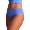 imageCRZ YOGA Mid Waisted Bikini Bottoms for Women  Full Coverage Bathing Suit Swimsuit Basic Swim BriefsWild Indigo