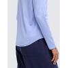 imageCRZ YOGA Pima Cotton Crewneck Long Sleeve Shirts for Women  Workout Athletic Yoga Casual Tops Soft Plain TShirtPeriwinkle Purple
