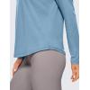 imageCRZ YOGA Pima Cotton Crewneck Long Sleeve Shirts for Women  Workout Athletic Yoga Casual Tops Soft Plain TShirtUniverse Blue