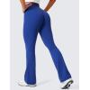 imageCRZ YOGA Secretsculpt Butterlift Flare Leggings 31quot  No Front Seam High Waist Bootcut Yoga Pants Booty Scrunch ButtWaves Blue