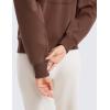 imageCRZ YOGA SoftAura Half Zip Sweatshirt for Women  Pullover Workout Casual Funnel Neck Sweat Shirts with PocketCoffee Brown