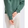 imageCRZ YOGA SoftAura Half Zip Sweatshirt for Women  Pullover Workout Casual Funnel Neck Sweat Shirts with PocketDark Forest Green