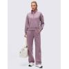 imageCRZ YOGA SoftAura Half Zip Sweatshirt for Women  Pullover Workout Casual Funnel Neck Sweat Shirts with PocketLight Lavender