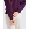 imageCRZ YOGA SoftAura Half Zip Sweatshirt for Women  Pullover Workout Casual Funnel Neck Sweat Shirts with PocketPlum Magenta