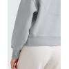 imageCRZ YOGA SoftAura Half Zip Sweatshirt for Women  Pullover Workout Casual Funnel Neck Sweat Shirts with PocketRhino Grey